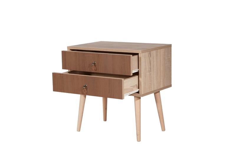 Bertoaria Nattbord 60x40 cm Brun - Hanah Home - Møbler - Bord - Avlastningsbord - Sengebord & nattbord