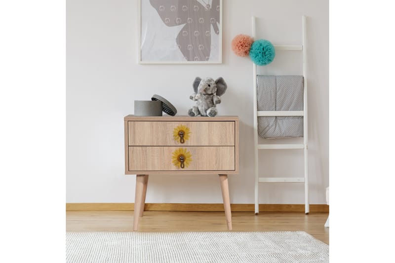 Bertoaria Nattbord 60x40 cm Brun - Hanah Home - Møbler - Bord - Avlastningsbord - Sengebord & nattbord