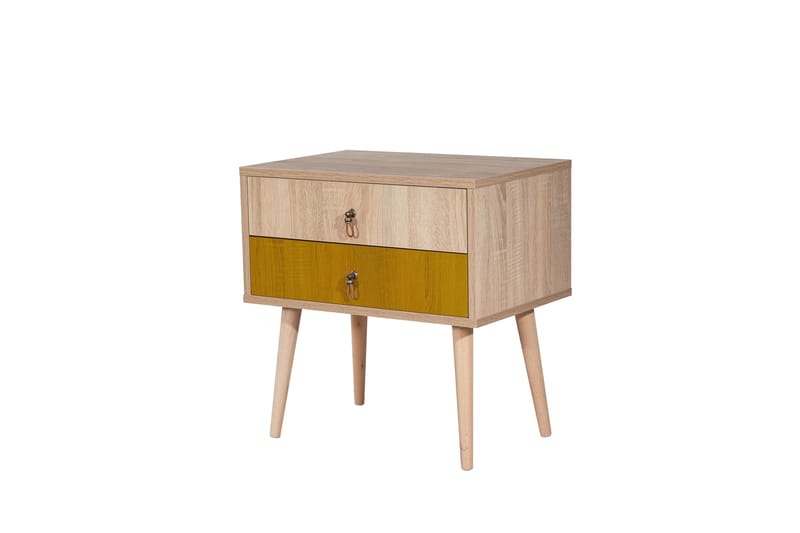 Bertoaria Nattbord 60x40 cm Brun - Hanah Home - Møbler - Bord - Avlastningsbord - Sengebord & nattbord