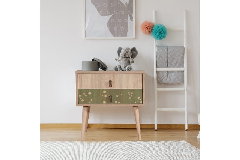 Bertoaria Nattbord 60x40 cm Brun - Hanah Home - Møbler - Bord - Avlastningsbord - Sengebord & nattbord