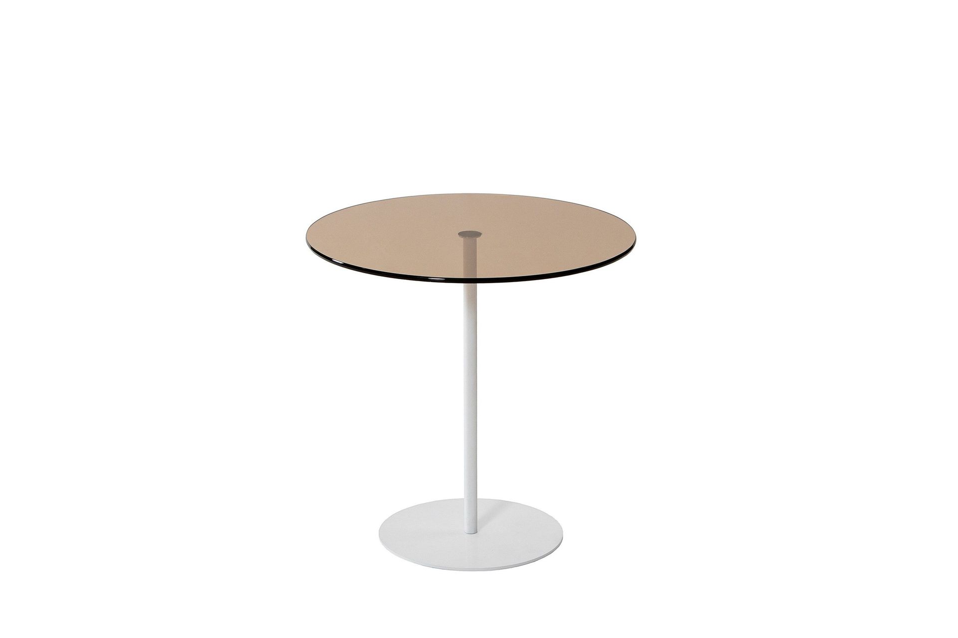 Chill-Out Sidebord 50x50 cm Hvit/Bronse - Hanah Home