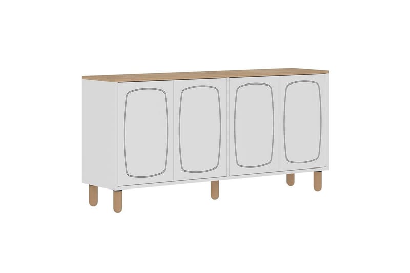 Adrin Konsollbord 150 cm - Eik/Hvit - Møbler - Bord - Avlastningsbord - Gangbord