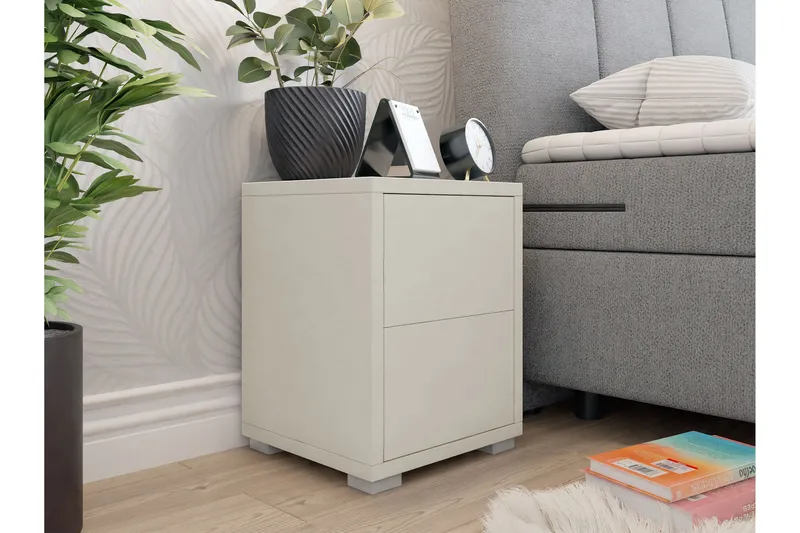 Agawal Nattbord 30 cm - Beige - Møbler - Bord - Avlastningsbord - Sengebord & nattbord