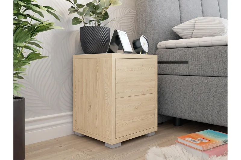 Agawal Sängbord 30 cm - Brun - Møbler - Bord - Avlastningsbord - Sengebord & nattbord