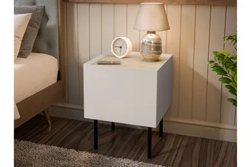 Akie Nattbord 40 cm - Beige - Møbler - Bord - Avlastningsbord - Sengebord & nattbord