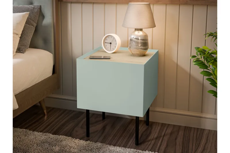 Akie Nattbord 40 cm - Grønn - Møbler - Bord - Avlastningsbord - Sengebord & nattbord