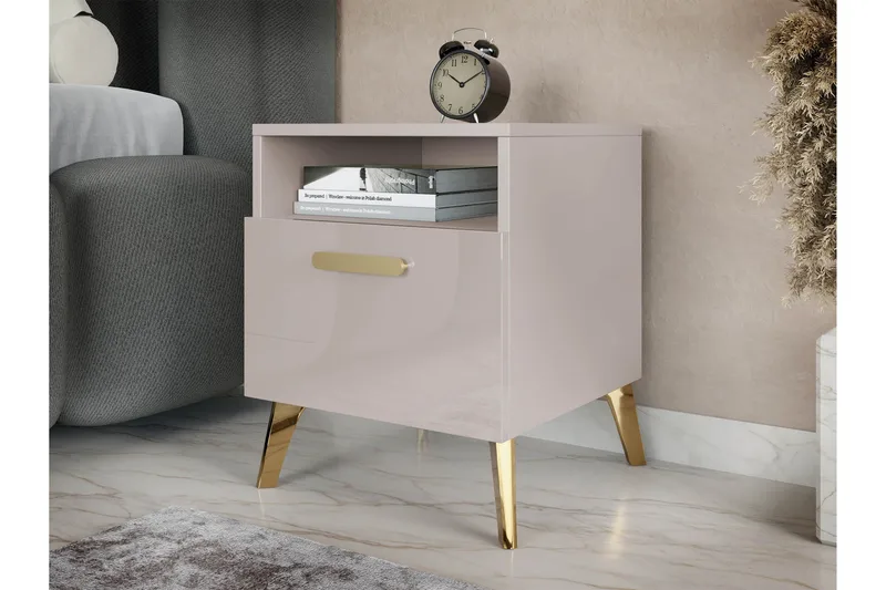 Akihiko Nattbord 40 cm - Cashmere - Møbler - Bord - Avlastningsbord - Sengebord & nattbord