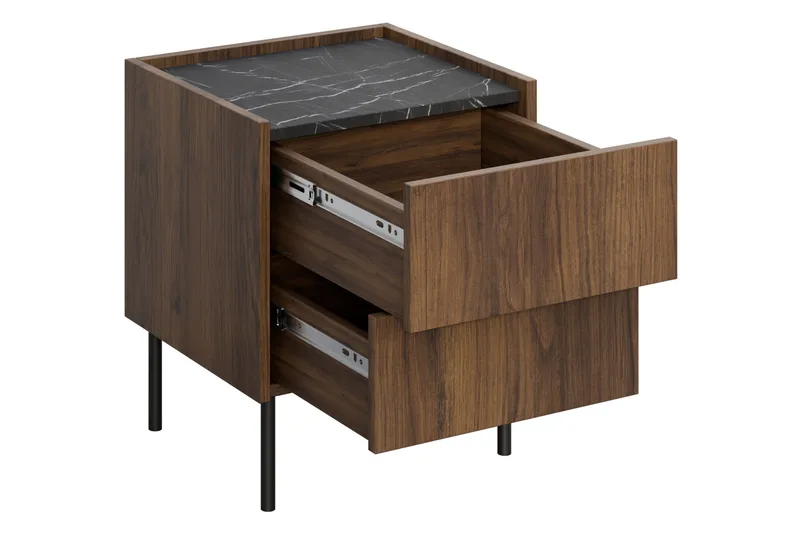 Akihito Nattbord 40 cm - Brun - Møbler - Bord - Avlastningsbord - Sengebord & nattbord