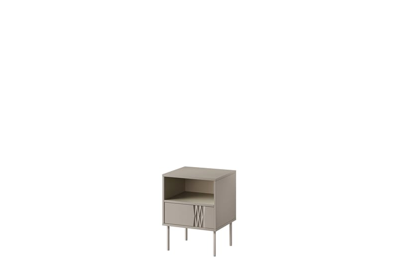 Akiko Nattbord 44 cm - Beige - Møbler - Bord - Avlastningsbord - Sengebord & nattbord