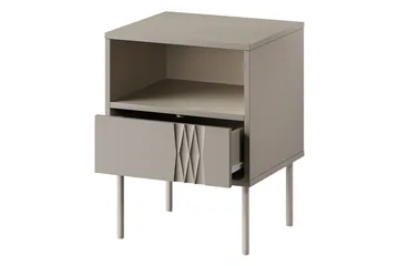 Akiko Nattbord 44 cm - Beige - Møbler - Bord - Avlastningsbord - Sengebord & nattbord