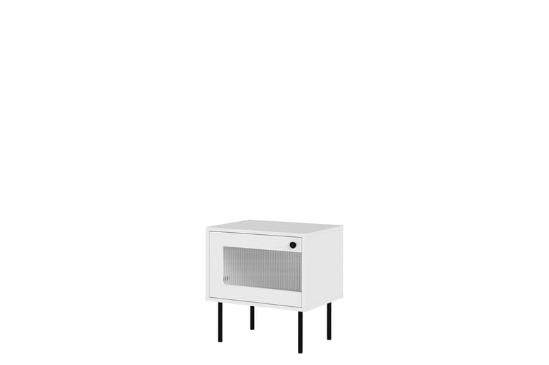 Akilesh Nattbord 52 cm - Hvit - Møbler - Bord - Avlastningsbord - Sengebord & nattbord