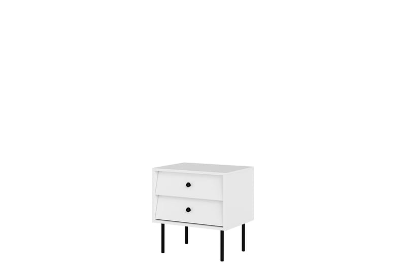 Akilesh Nattbord 52 cm - Hvit - Møbler - Bord - Avlastningsbord - Sengebord & nattbord