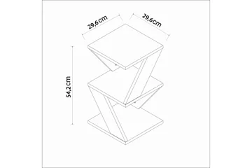 Albeni Sidebord 29,6 cm - Svart/Natur - Møbler - Bord - Avlastningsbord - Lampebord & sidebord