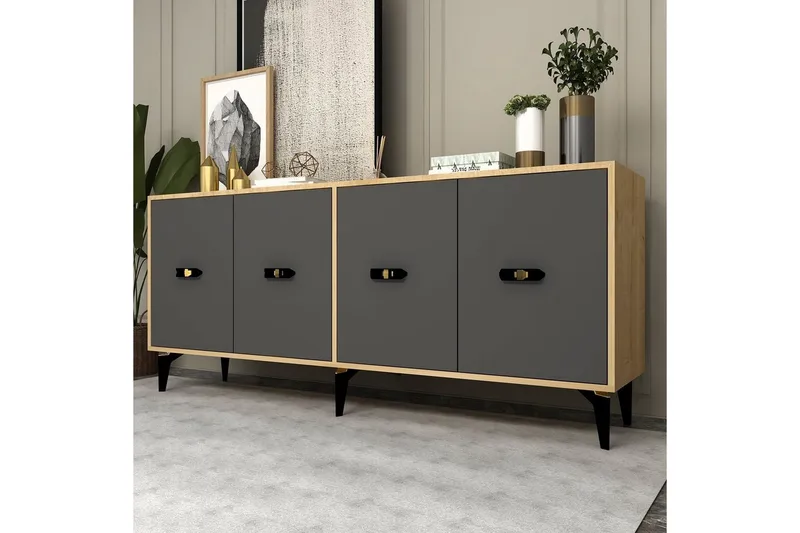 Algeria Konsollbord 180 cm - Eik/Antrasitt - Møbler - Bord - Avlastningsbord - Gangbord