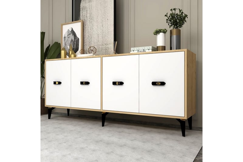 Algeria Konsollbord 180 cm - Eik/Hvit - Møbler - Bord - Avlastningsbord - Gangbord