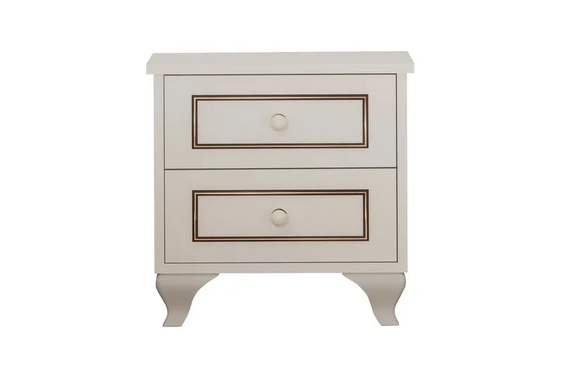 Alwen Nattbord 45 cm - Matt Hvit - Møbler - Bord - Avlastningsbord - Sengebord & nattbord