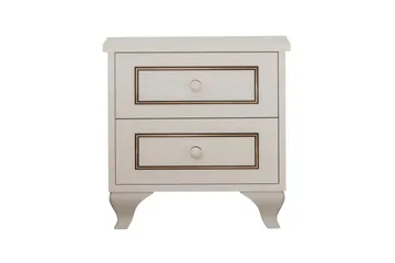 Alwen Nattbord 45 cm - Matt Hvit - Møbler - Bord - Avlastningsbord - Sengebord & nattbord