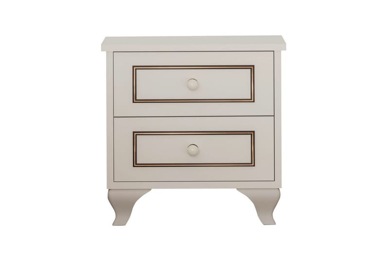 Alwen Nattbord 45 cm - Matt Hvit - Møbler - Bord - Avlastningsbord - Sengebord & nattbord