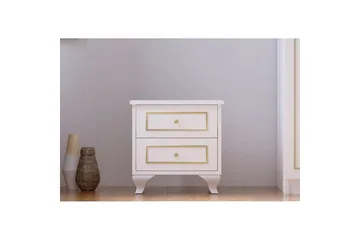 Alwen Nattbord 45 cm - Matt Hvit - Møbler - Bord - Avlastningsbord - Sengebord & nattbord