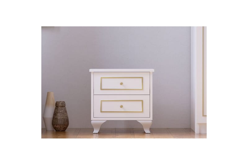 Alwen Nattbord 45 cm - Matt Hvit - Møbler - Bord - Avlastningsbord - Sengebord & nattbord