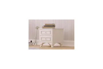 Alwen Nattbord 45 cm - Matt Hvit - Møbler - Bord - Avlastningsbord - Sengebord & nattbord