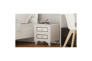 Alwen Nattbord 45 cm - Matt Hvit - Møbler - Bord - Avlastningsbord - Sengebord & nattbord