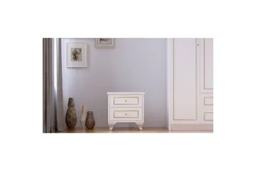 Alwen Nattbord 45 cm - Matt Hvit - Møbler - Bord - Avlastningsbord - Sengebord & nattbord
