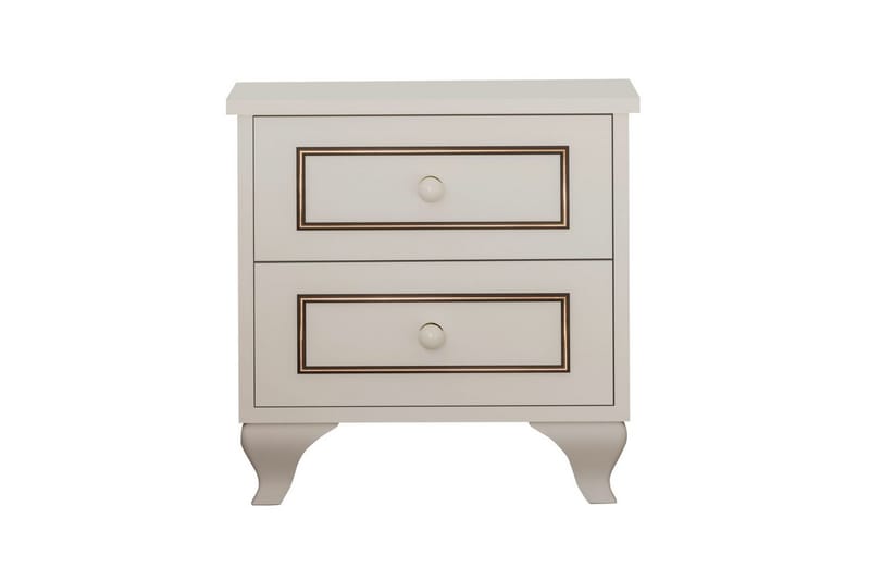 Alwen Nattbord 45 cm - Matt Hvit - Møbler - Bord - Avlastningsbord - Sengebord & nattbord