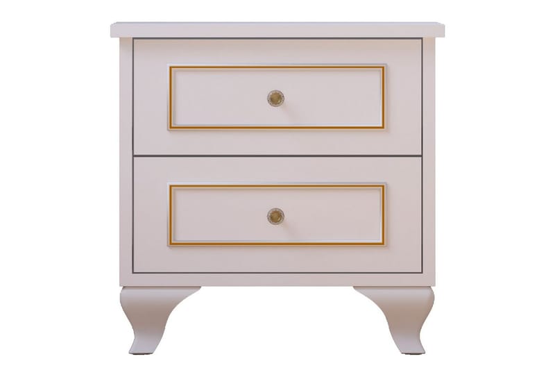 Alwen Nattbord 45 cm, Matt Hvit