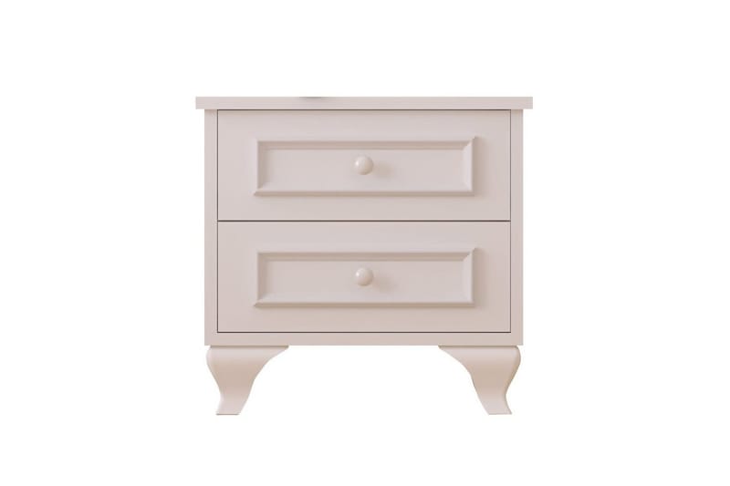 Alwen Nattbord 45 cm, Matt Hvit