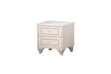 Alwen Nattbord 45 cm - Matt Hvit - Møbler - Bord - Avlastningsbord - Sengebord & nattbord