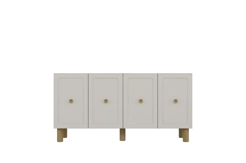 Amarinda Konsollbord 150 cm - Mellomfarget tre/Hvit - Møbler - Bord - Avlastningsbord - Gangbord