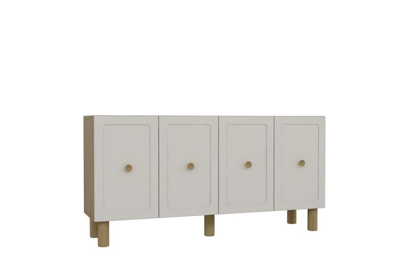 Amarinda Konsollbord 150 cm - Mellomfarget tre/Hvit - Møbler - Bord - Avlastningsbord - Gangbord