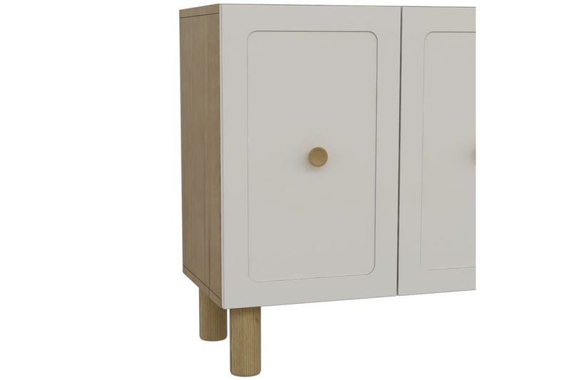 Amarinda Konsollbord 150 cm - Mellomfarget tre/Hvit - Møbler - Bord - Avlastningsbord - Gangbord