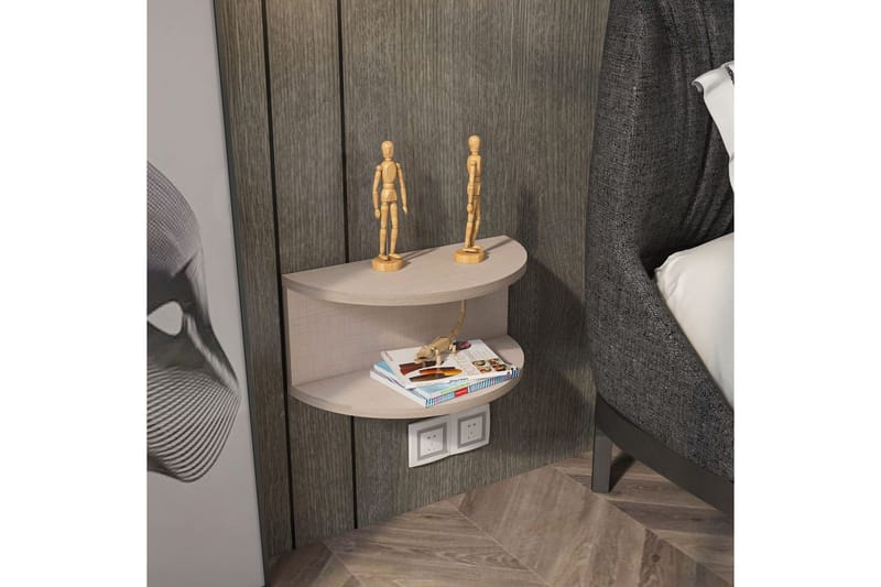 Antigua Nattbord 45 cm - Beige - Møbler - Bord - Avlastningsbord - Sengebord & nattbord