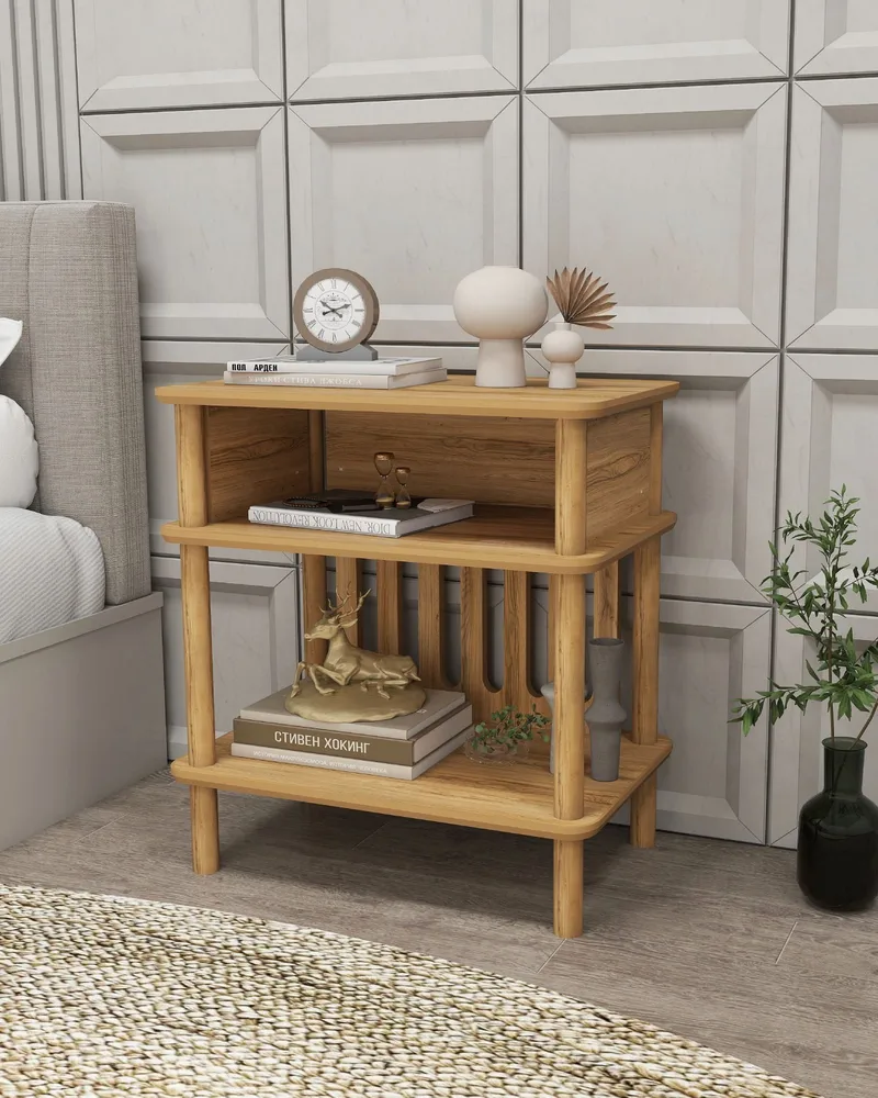 Antigua Sidebord 58 cm, Eik