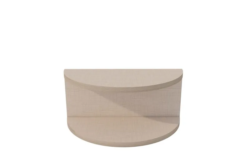 Antigua Vegghengt Nattbord 45 cm med Lyst Trelook, Oppbevaring med Hylle, Beige