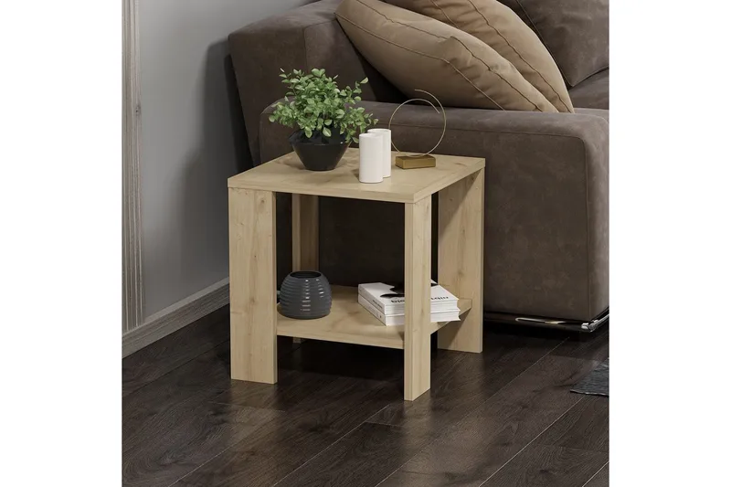 Asrel Sidebord 40 cm - Eik - Møbler - Bord - Avlastningsbord - Lampebord & sidebord