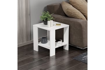 Asrel Sidebord 40 cm - Hvit - Møbler - Bord - Avlastningsbord - Lampebord & sidebord