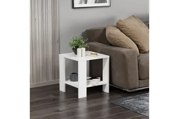 Asrel Sidebord 40 cm - Hvit - Møbler - Bord - Avlastningsbord - Lampebord & sidebord