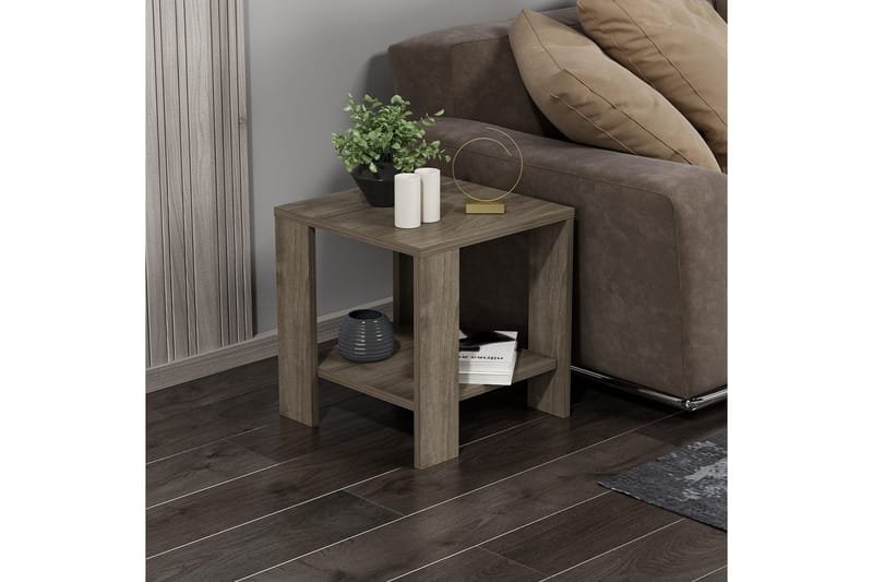 Asrel Sidebord 40 cm - Valnøtt - Møbler - Bord - Avlastningsbord - Lampebord & sidebord