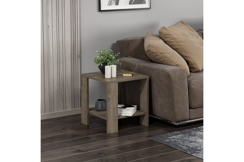 Asrel Sidebord 40 cm - Valnøtt - Møbler - Bord - Avlastningsbord - Lampebord & sidebord