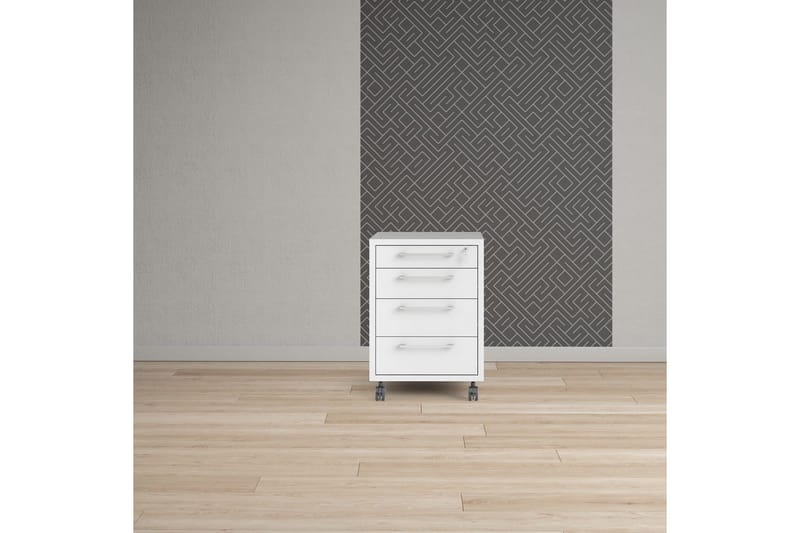 Astric Sengebord 48,2 cm - Hvit - Møbler - Bord - Avlastningsbord - Sengebord & nattbord