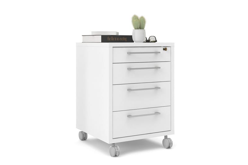 Astric Sengebord 48,2 cm - Hvit - Møbler - Bord - Avlastningsbord - Sengebord & nattbord