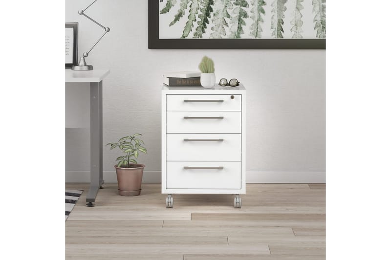 Astric Sengebord 48,2 cm - Hvit - Møbler - Bord - Avlastningsbord - Sengebord & nattbord