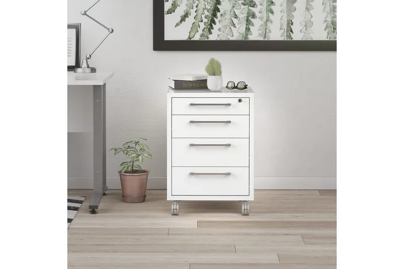 Astric Sengebord 48,2 cm - Hvit - Møbler - Bord - Avlastningsbord - Sengebord & nattbord