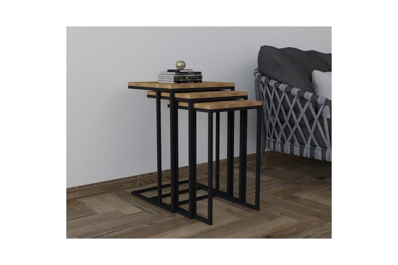 Auren Settbord 40 cm - Brun/Sort - Møbler - Bord - Avlastningsbord - Settbord