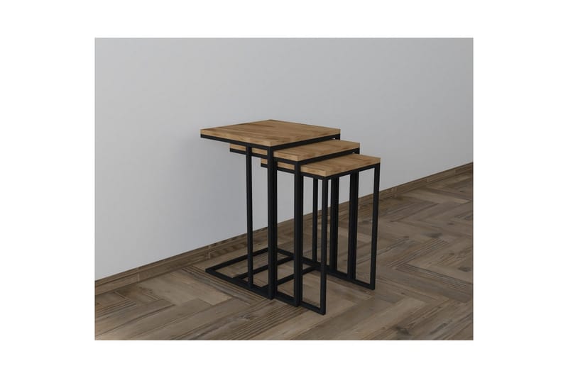 Auren Settbord 40 cm - Brun/Sort - Møbler - Bord - Avlastningsbord - Settbord