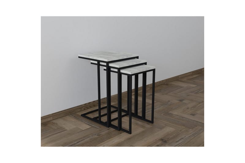 Auren Settbord 40 cm - Sort/Kristall - Møbler - Bord - Avlastningsbord - Settbord