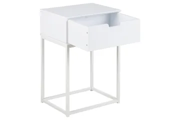 Azelia Nattbord 30 cm - Hvit - Møbler - Bord - Avlastningsbord - Sengebord & nattbord